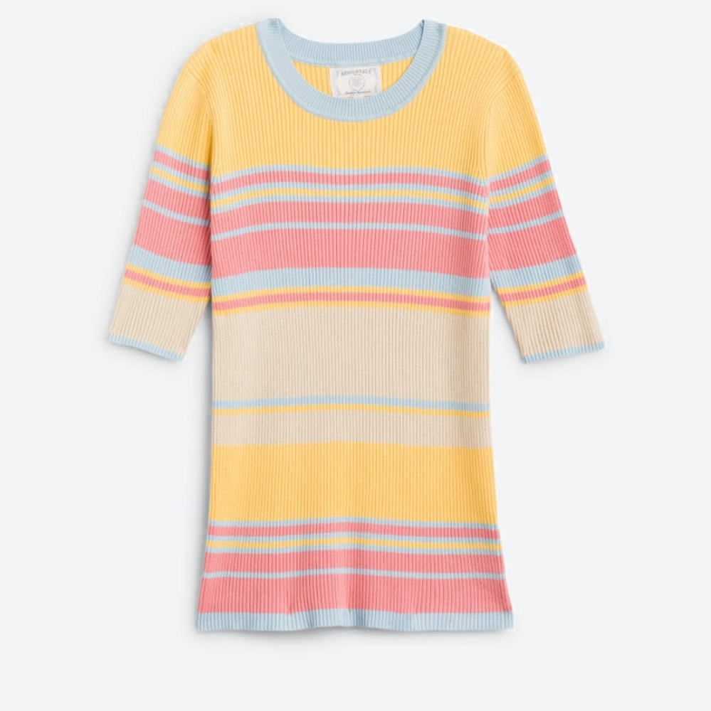 ABSOLUTELY Elbow Sleeve Sweater Top Med NWT
